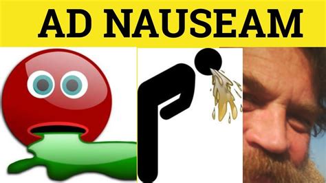 nauseam definition|ad nauseam definition latin.